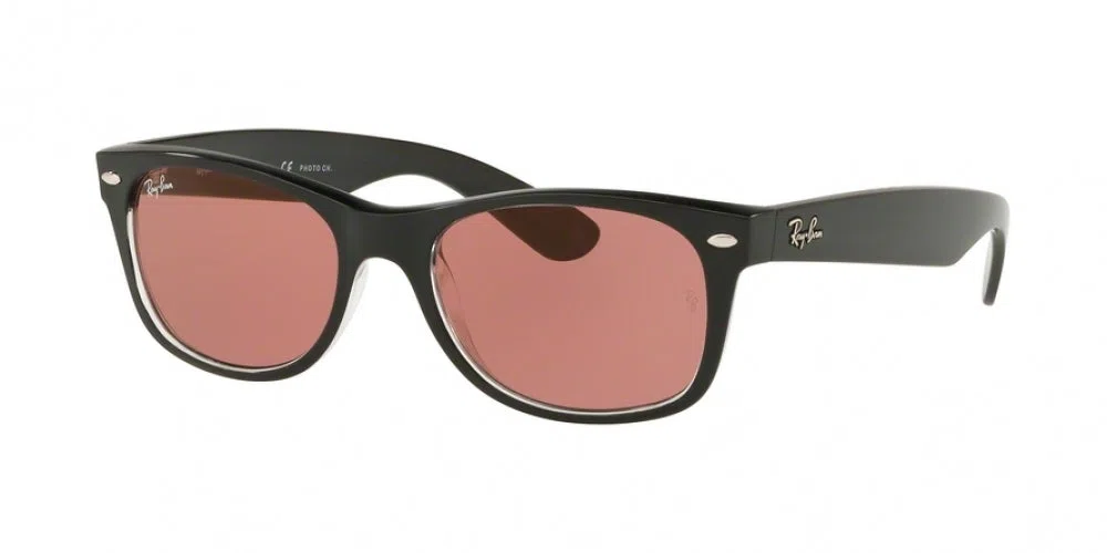 Ray Ban New Wayfarer 2132 Sunglasses - Medium - 55mm - Black - view 70